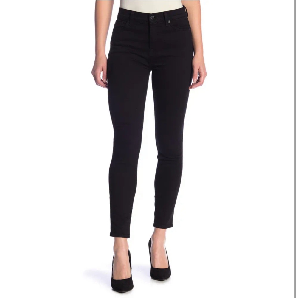 7 For All Mankind Gwenevere High-Waist Ankle Skinny Jeans Size 24